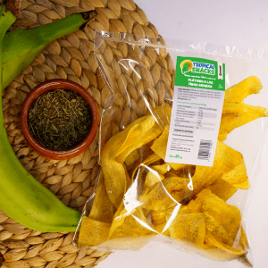 Snacks vegetales de plátano finas hierbas