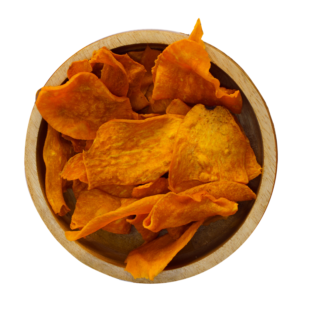 Bowl de snacks de boniato naranja